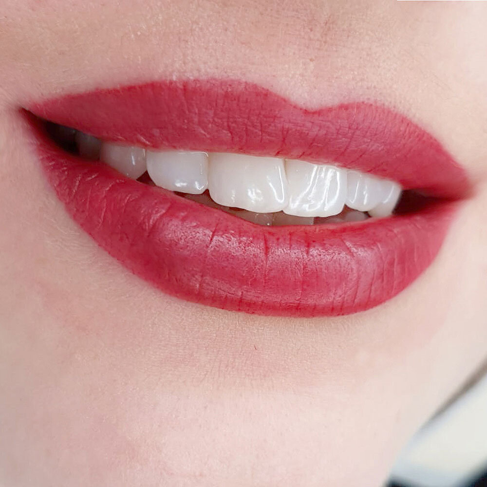 makijaż permanentny ust warszawa - efekty makijażu w Centrum Makijażu permanentnego Magdy Bogulak